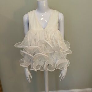 Anthropologie Ruffle Blouse